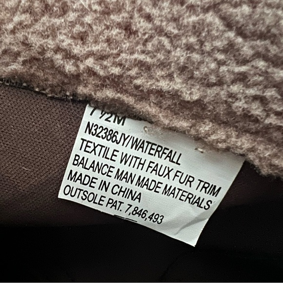 Self Esteem Combat Boots Shoes Waterfall Fold Over Faux Fur Brown Size 7.5 - Picture 6 of 9